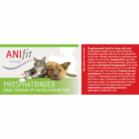 Hond Kat Accessories Voedingssupplementen Fosfaatbinder 125g 1 Stuk -4- Anifit